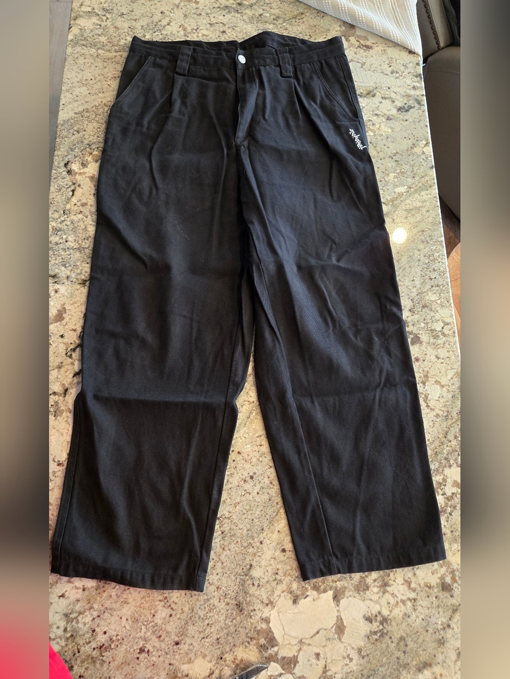Black Mokovel Straight-Leg Pants - Relaxed Fit